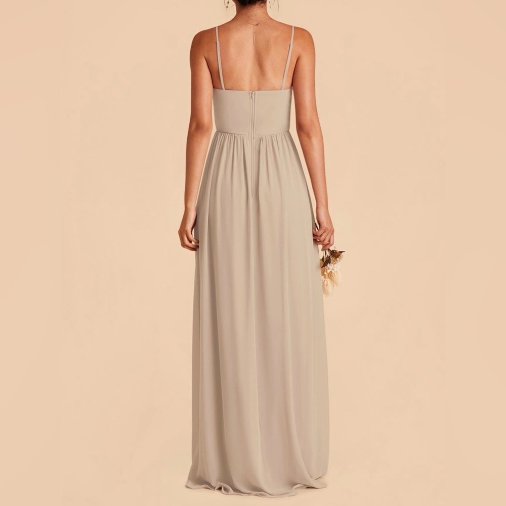 Birdy Grey Strapless Taupe Gown - Picture 7 of 9